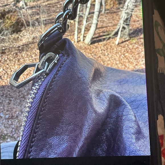 Vintage MCM Plum Leather Hobo Bag RARE with COA - Picture 3 of 7